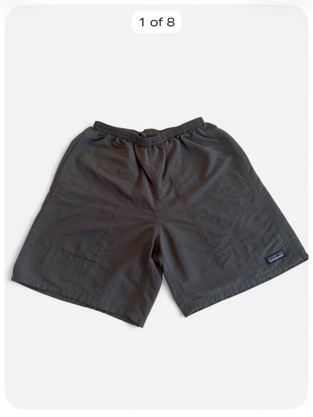 Patagonia Men’s Baggies Longs 6” Shorts Gray Size Small